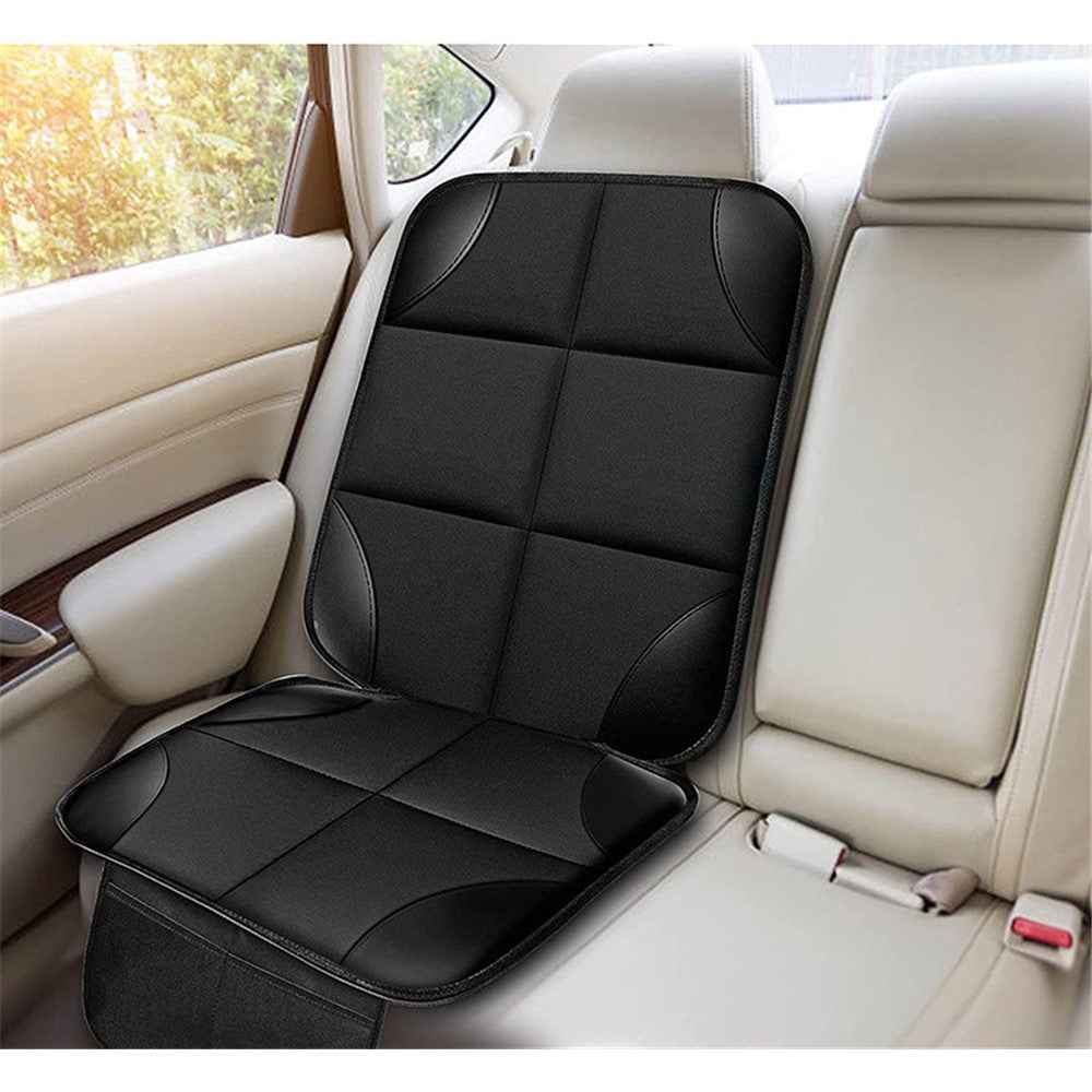 Foldable Car Seat Protector Mat Anti-slip Children Safety Seat Protection Pad Cover - Black