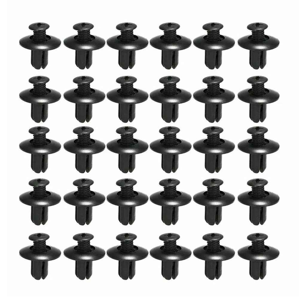 190Pcs Automotive Fasteners Kit 6 Sizes Rivet Clips With 6 Inch Pry Tool Bumper Fender Retainer