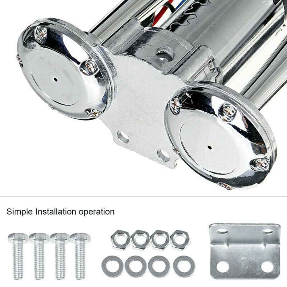 600DB Powerful Sound Dual Tube Metal Car Horn for 12V Vehicle Electric Horn