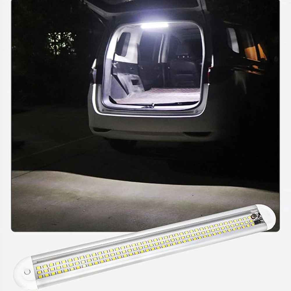 12 - 85V Car Interior Light 120 Leds 3 Rows High Brightness Reading Lamp for Truck RV Cabin