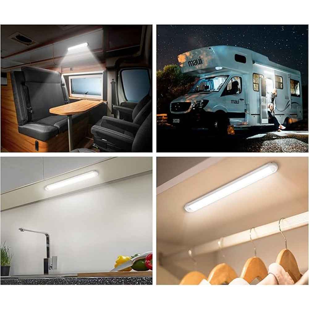 12 - 85V Car Interior Light 120 Leds 3 Rows High Brightness Reading Lamp for Truck RV Cabin