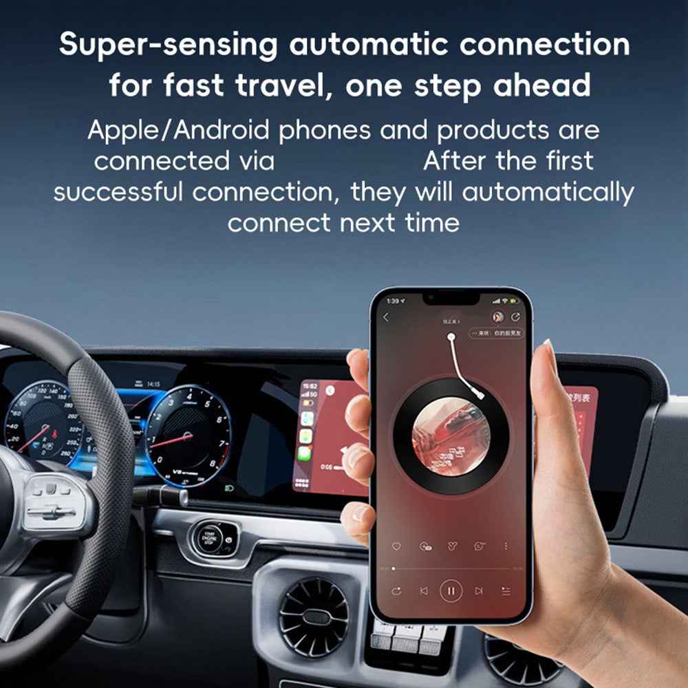 P40 CarPlay Android Auto Wireless Upgrade Adapter Box For Car Connectivity Plug and Play Bluetooth-compatible Auto Connect