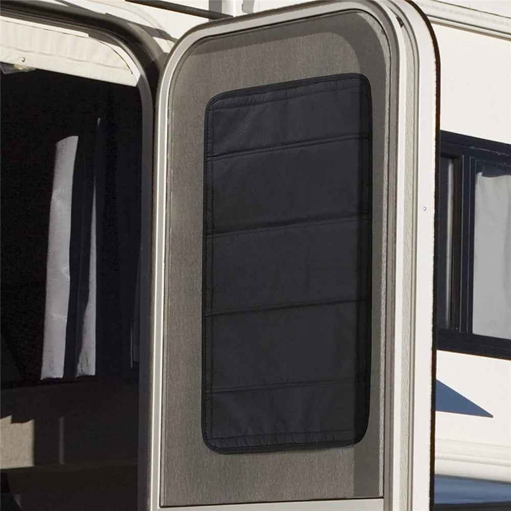 RV Door Window Shade Foldable Blackout Cover Privacy Protection Curtain for Camper Trailer