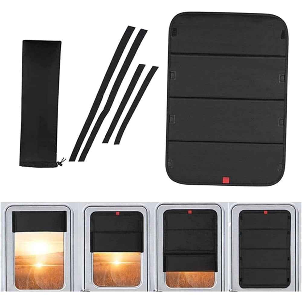 RV Door Window Shade Foldable Blackout Cover Privacy Protection Curtain for Camper Trailer