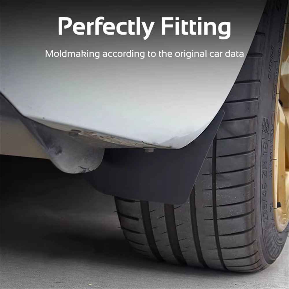 4Pcs / Set For Tesla Model Y 2021 - 2023 Mud Fenders TPE Front and Rear Splash Guards