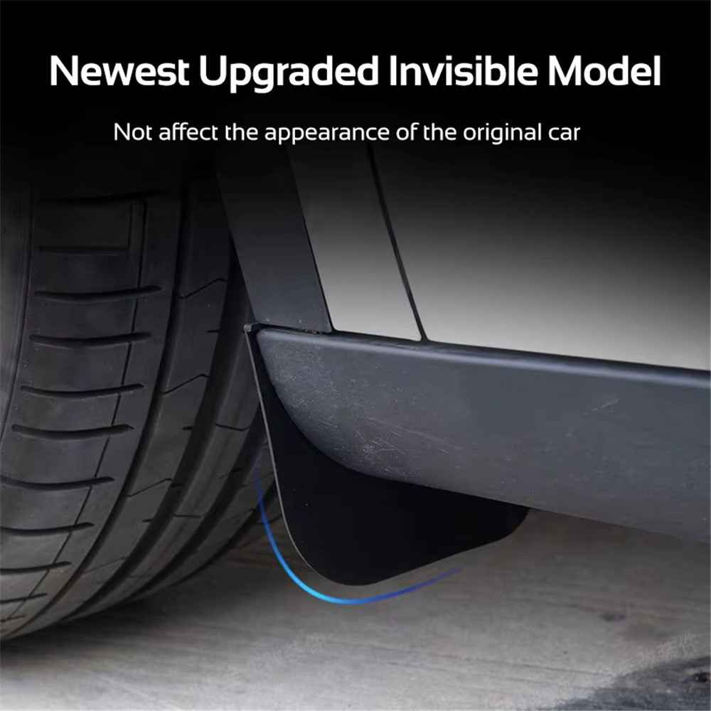 4Pcs / Set For Tesla Model Y 2021 - 2023 Mud Fenders TPE Front and Rear Splash Guards