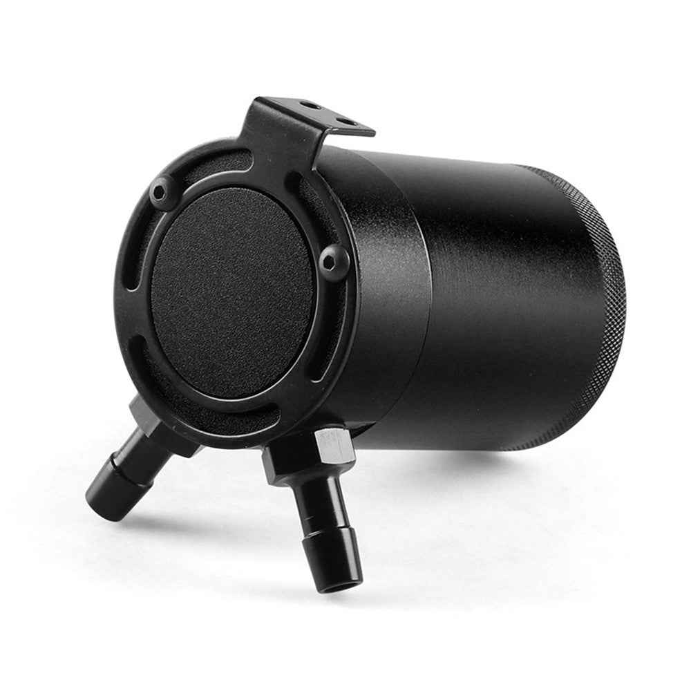 BX101669 Car Universal 2-Port Compact Baffled Oil Catch Can - Blue