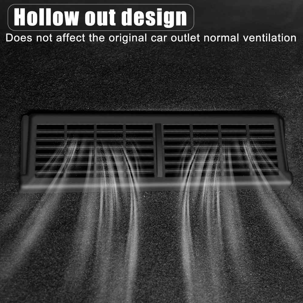 2Pcs / Set For Tesla Model Y Under Seat Air Vent Cover Plastic Air Outlet Grille Protect Cover