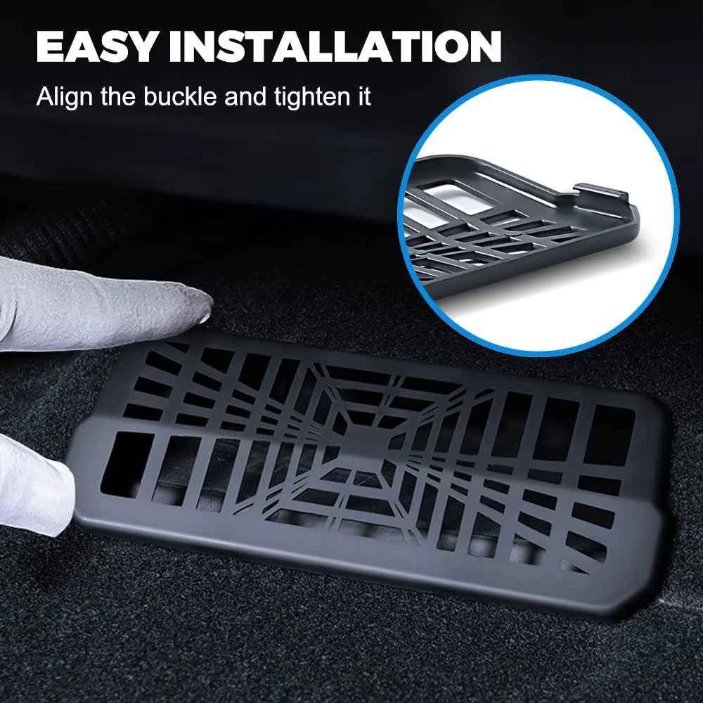 2Pcs / Set For Tesla Model Y Under Seat Air Vent Cover Plastic Air Outlet Dustproof Shield