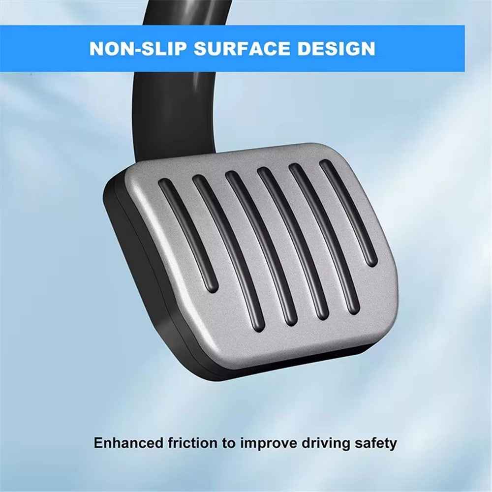2Pcs / Set For Tesla Model Y  /  3 Car Styling Non Slip Accelerator Brake Pedal Pad Cover - Silver
