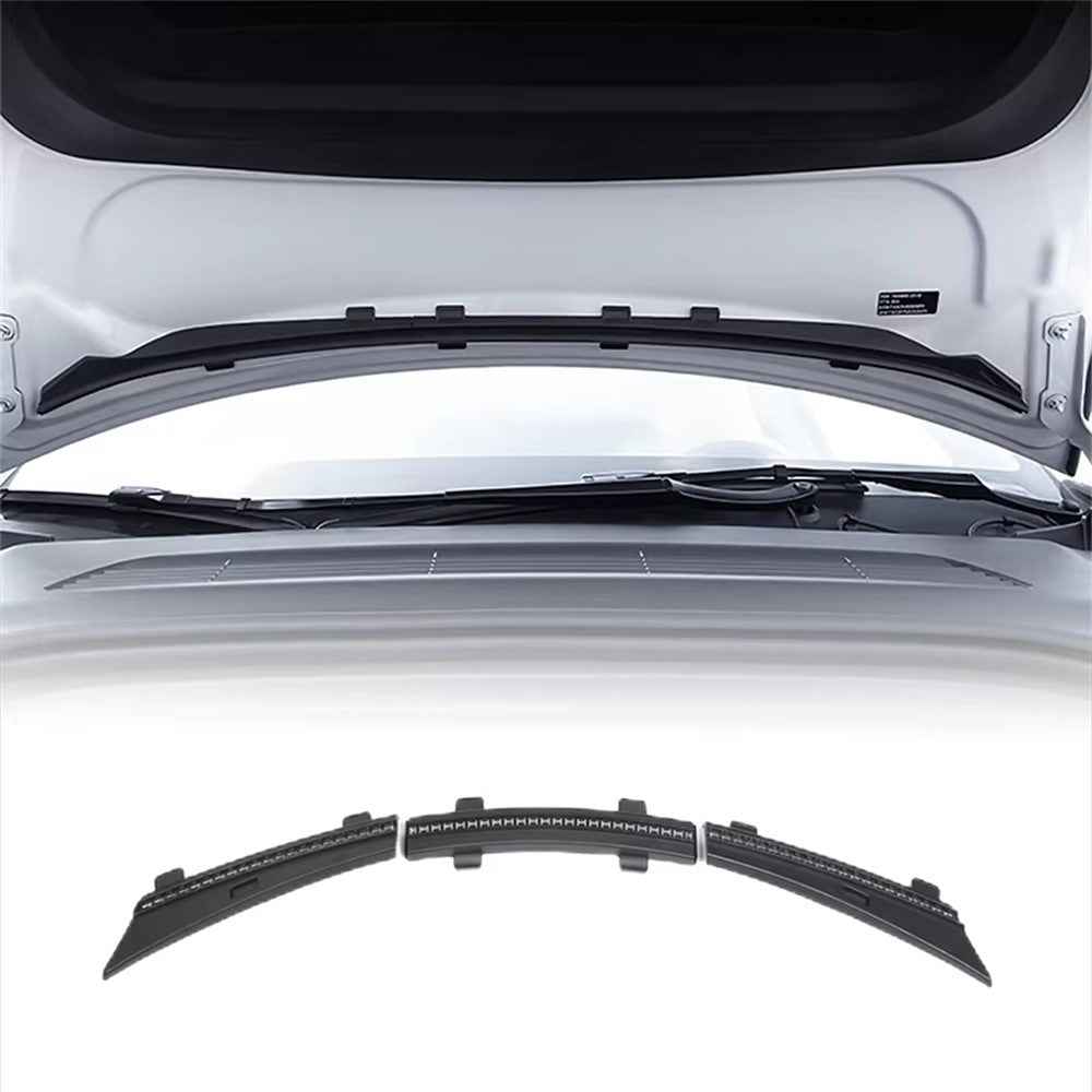 For Tesla Model 3 Front Hood Waterproof Seal Strip Engine Cover Dust Protection Rubber Gasket