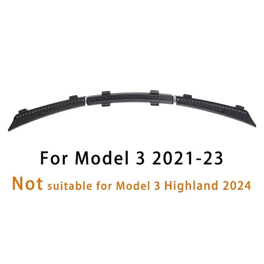 For Tesla Model 3 Front Hood Waterproof Seal Strip Engine Cover Dust Protection Rubber Gasket