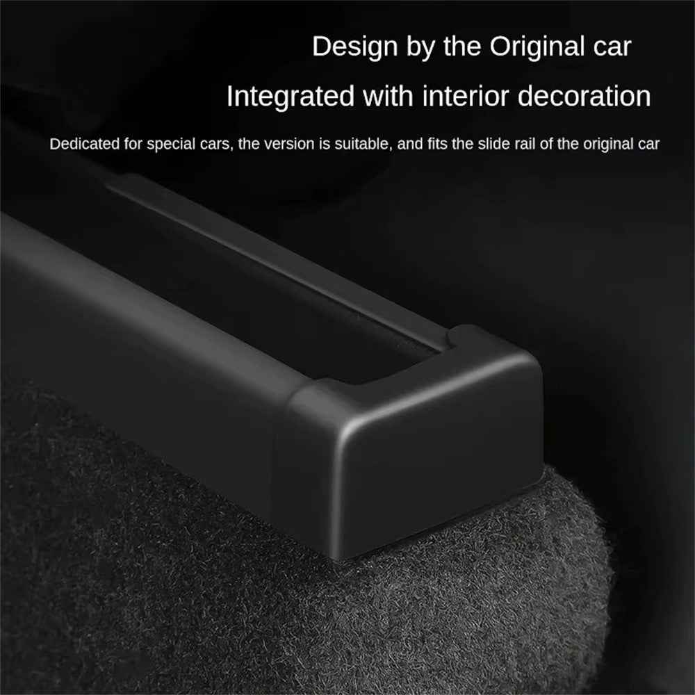 4Pcs TPE Covers for Tesla Model Y / 3 Seat Rail Protector Anti-Kick Guards Rear Seats Accessories