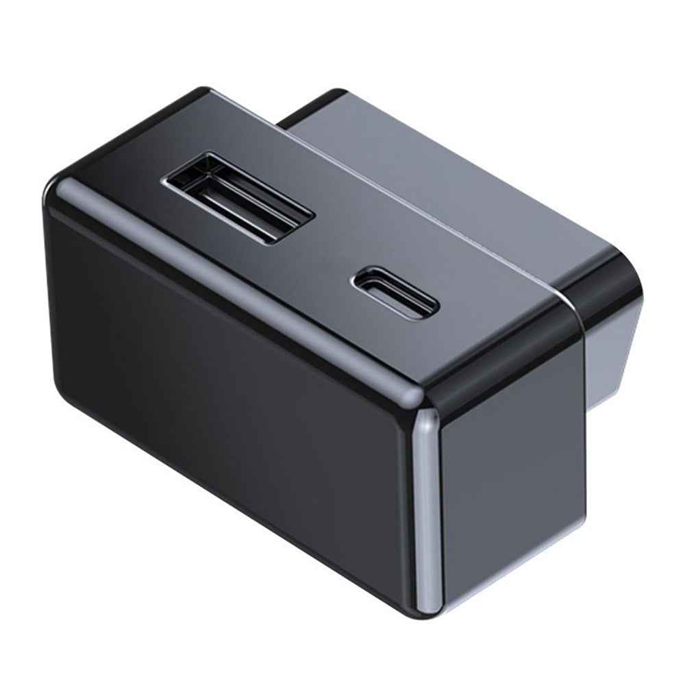 For Tesla Model 3  /  Y OBD Car Charger Dual Port Hidden PD Fast Charging Expansion Dock