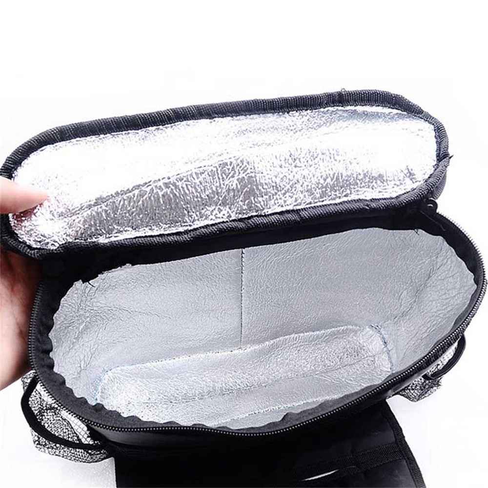 Car Seat Back Cooler Bag Oxford Cloth Aluminum Foil Insulated Thermal Hanging Storage Organizer