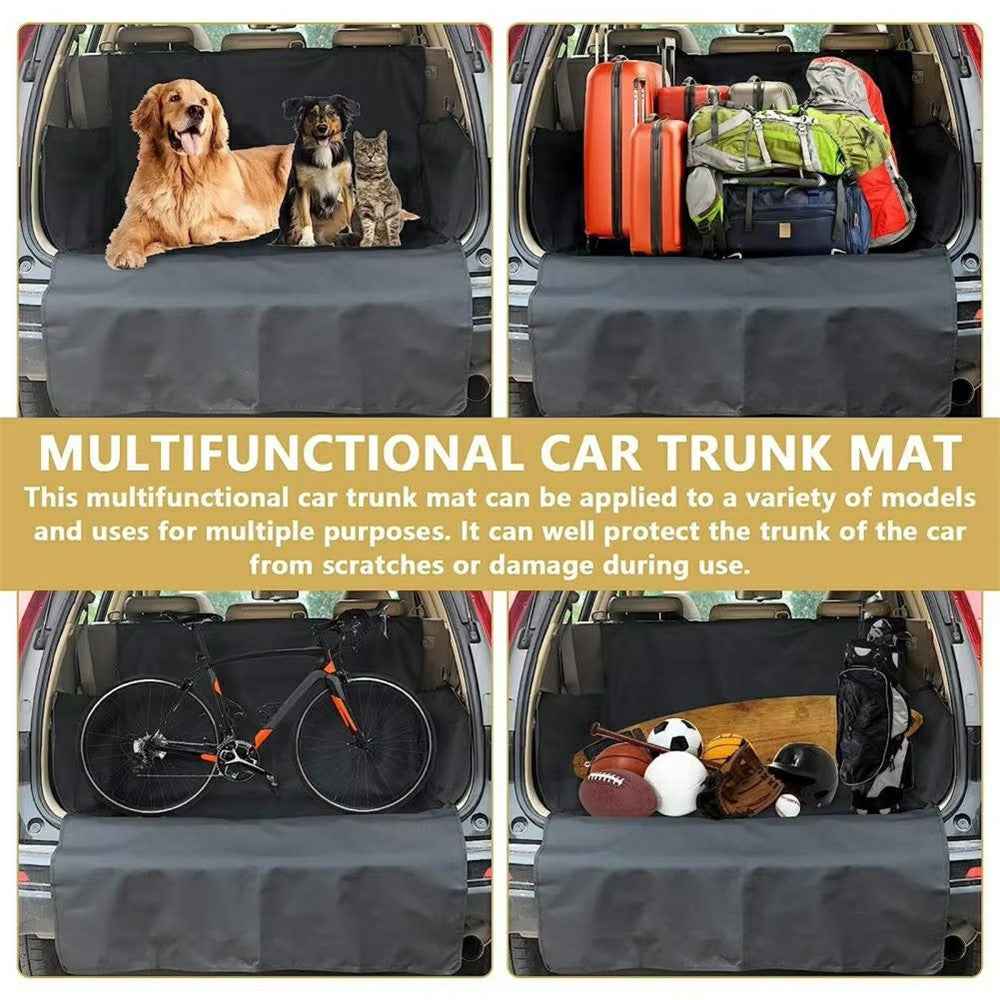 SUV Cargo Liner Trunk Mat Waterproof Anti Dirt Pet Carrier Pad Thick Car Dog Mat For Trunk Protection - Black