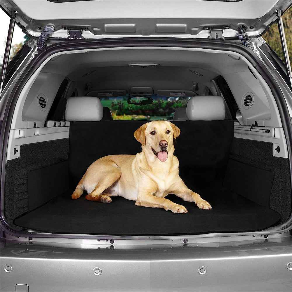 SUV Cargo Liner Trunk Mat Waterproof Anti Dirt Pet Carrier Pad Thick Car Dog Mat For Trunk Protection - Black