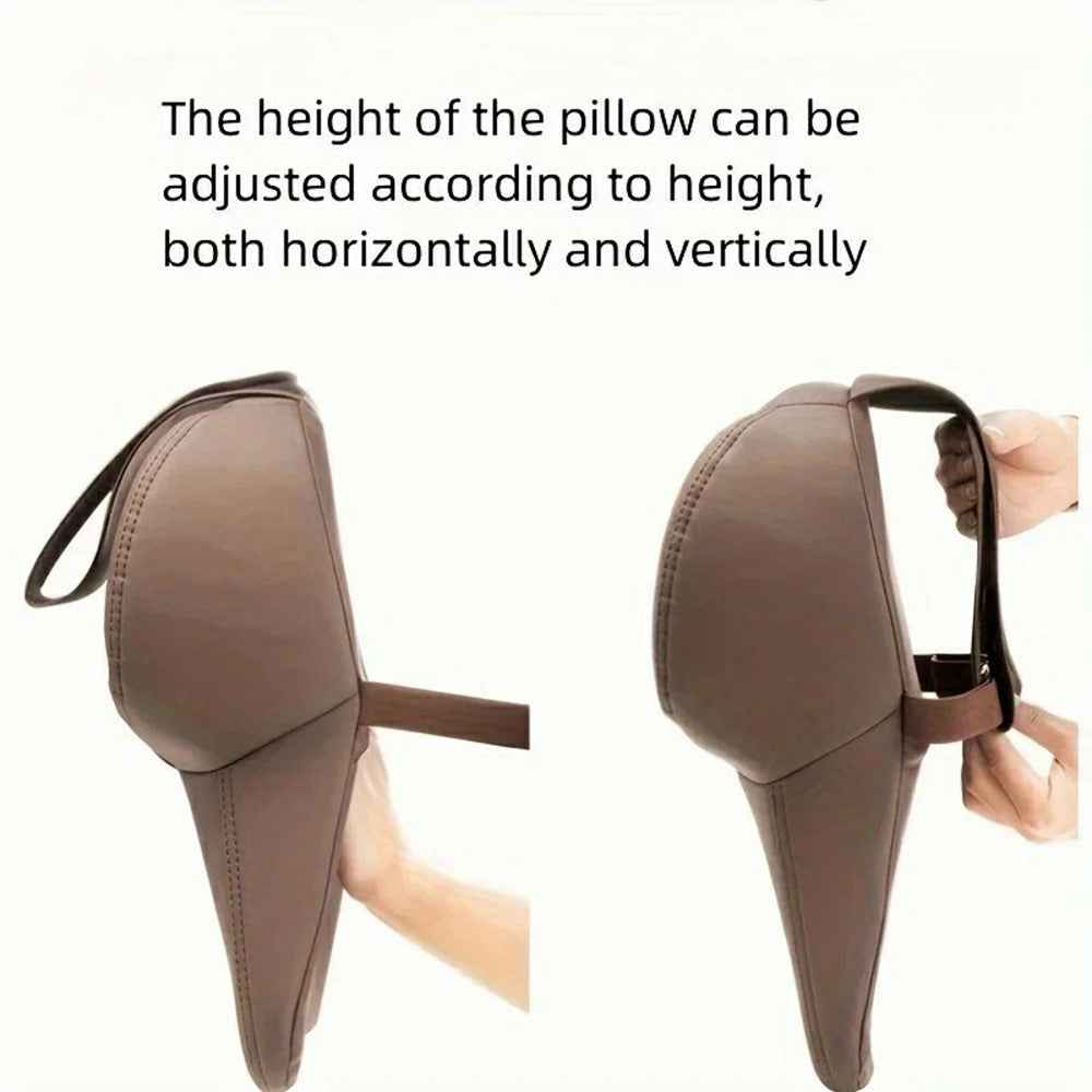 Car Headrest Neck Pillow Vehicle Backrest Cushion Universal Protective Pillow Pad For All Seasons Automotive Accessory - Black