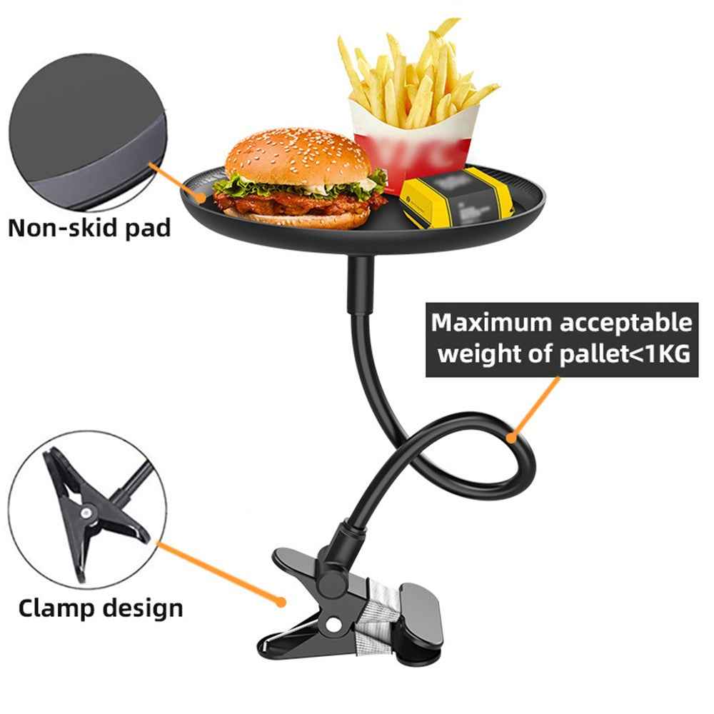 Clip On Car Tray Table Food Drink Holder Desk Plastic Portable Dining Workstation for Vehicle