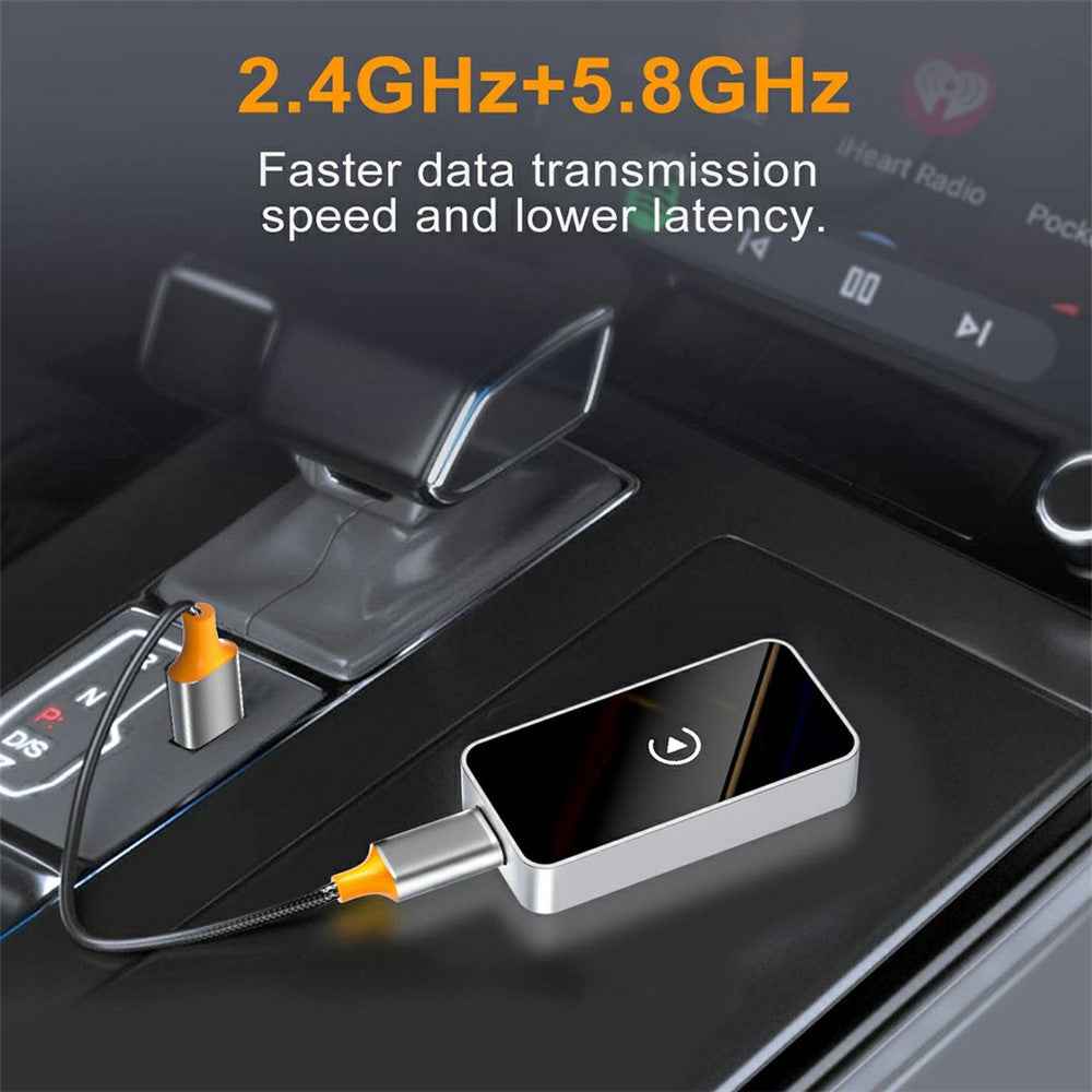 BENWIS Wireless CarPlay Android Auto Adapter Plug and Play Car Upgrade Converter