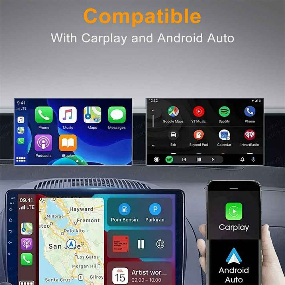 BENWIS Wireless CarPlay Android Auto Adapter Plug and Play Car Upgrade Converter