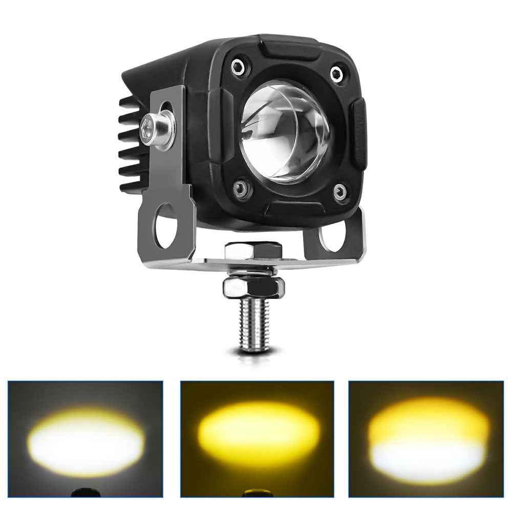 1Pc Motorcycle LED Spotlight IP68 Waterproof High Low Beam Headlight for Off Road Electric Vehicles