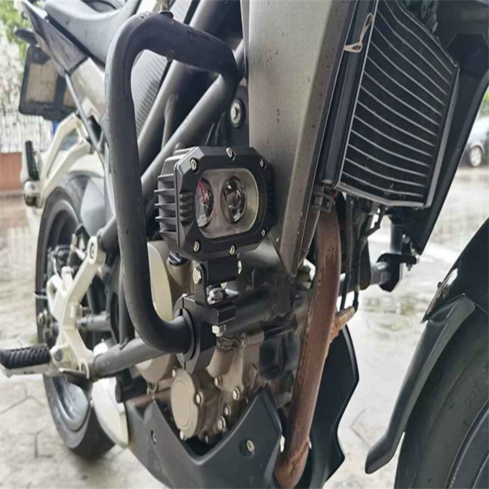 1Pc Aluminum Alloy Motorcycle Spotlight Tube Clamp Mounting Bracket External Lamp Holder Support