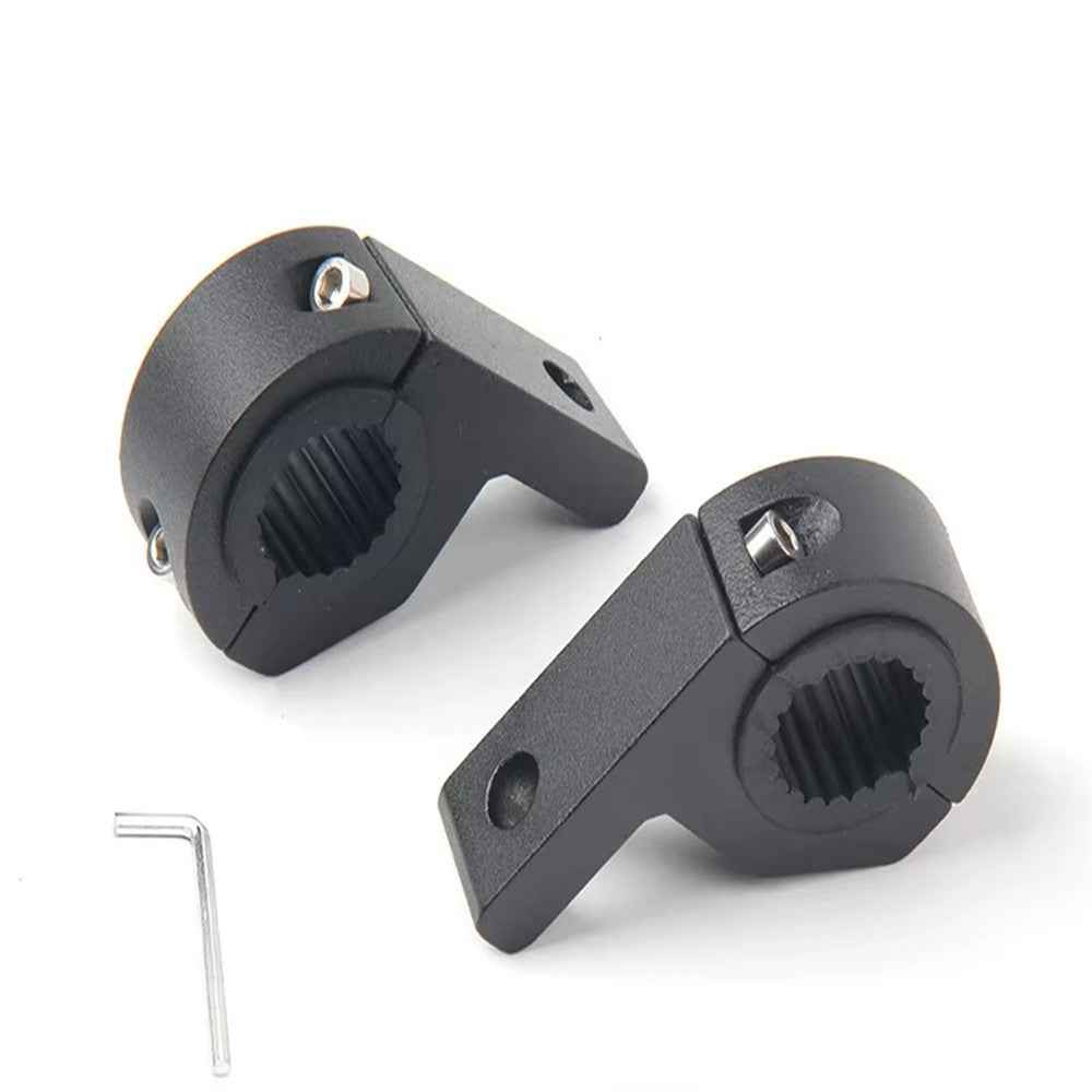 1Pc Aluminum Alloy Motorcycle Spotlight Tube Clamp Mounting Bracket External Lamp Holder Support