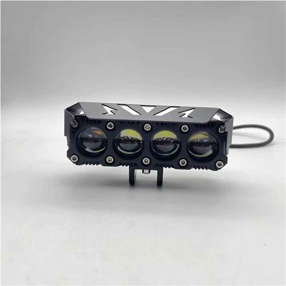 MOFOX 4-LED Motorcycle Auxiliary Light Waterproof Motorbike External Headlight Fog Lamp