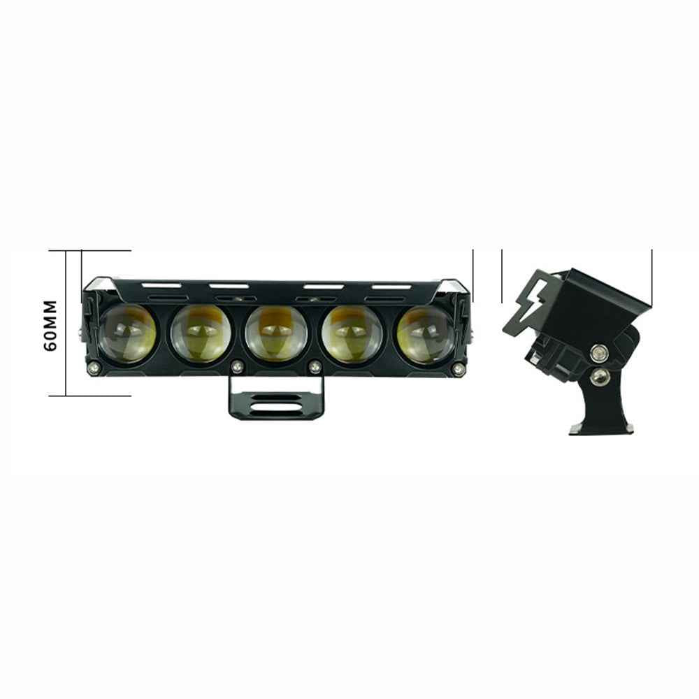 MOFOX 5-LED Motorcycle Auxiliary Light Waterproof Motorbike External Headlight Fog Lamp