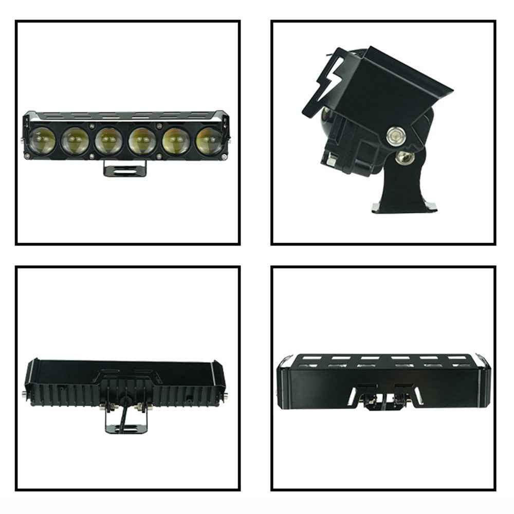 MOFOX 6-LED Motorcycle Auxiliary Light Waterproof Motorbike External Headlight Fog Lamp