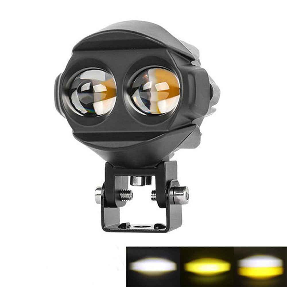 MOFOX W05 Motorcycle LED Fog Light Dual Head Spotlight 40W 8000Lms High / Low Beam Light