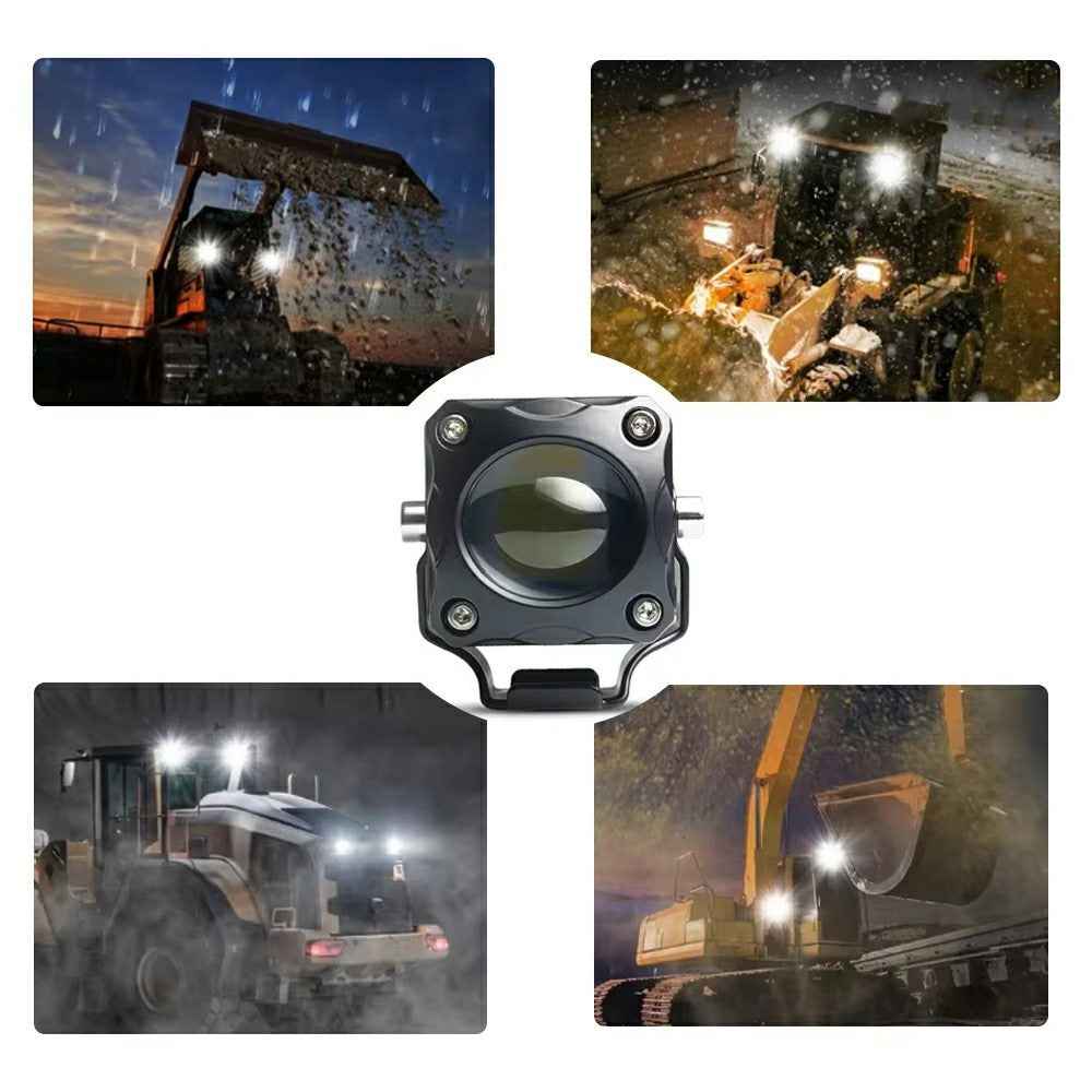 TR1 Single Lens Dual Color High Low Beam Fog Lamp IP65 Waterproof 12V / 24V Car Driving Headlight