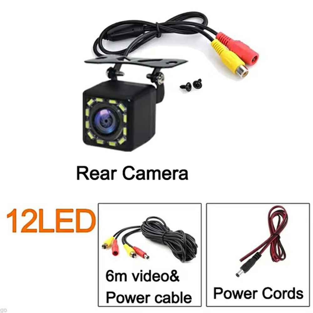 IP68 Waterproof 12 LED Car Rear View Camera Automotive Night Vision HD Backup Camera