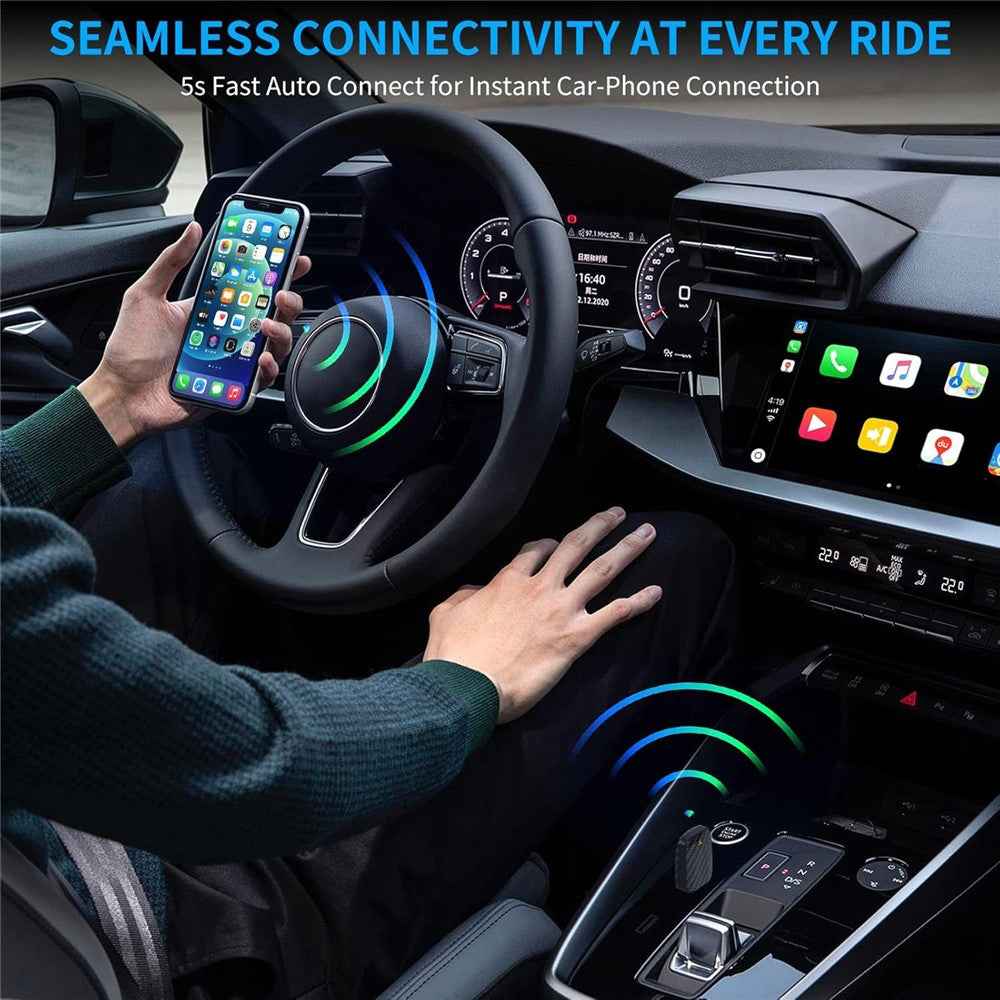 R5031 Wireless CarPlay Android Auto Adapter Box Smart Connectivity for Car Multimedia Systems