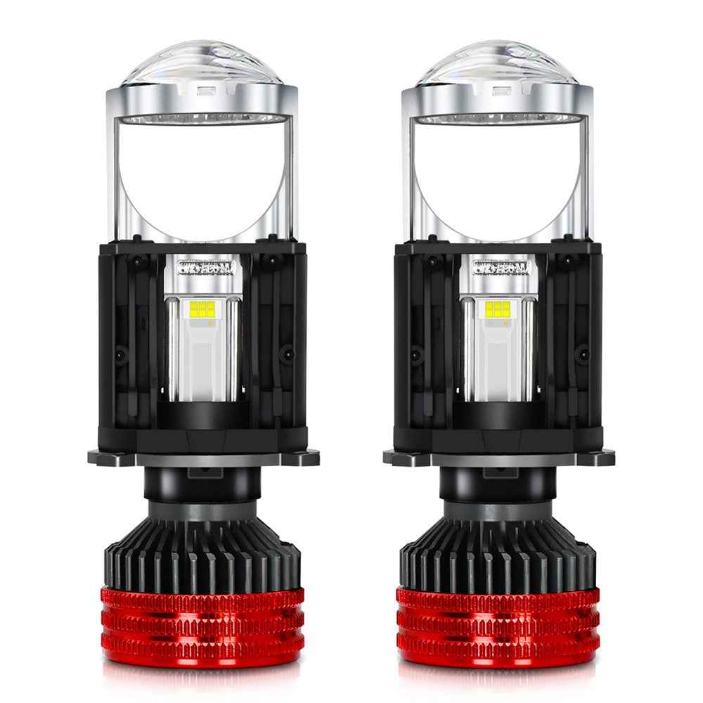 N5 2Pcs H4 LED Headlight Bulbs High Brightness High Power Dual Copper Tube Car Headlamp