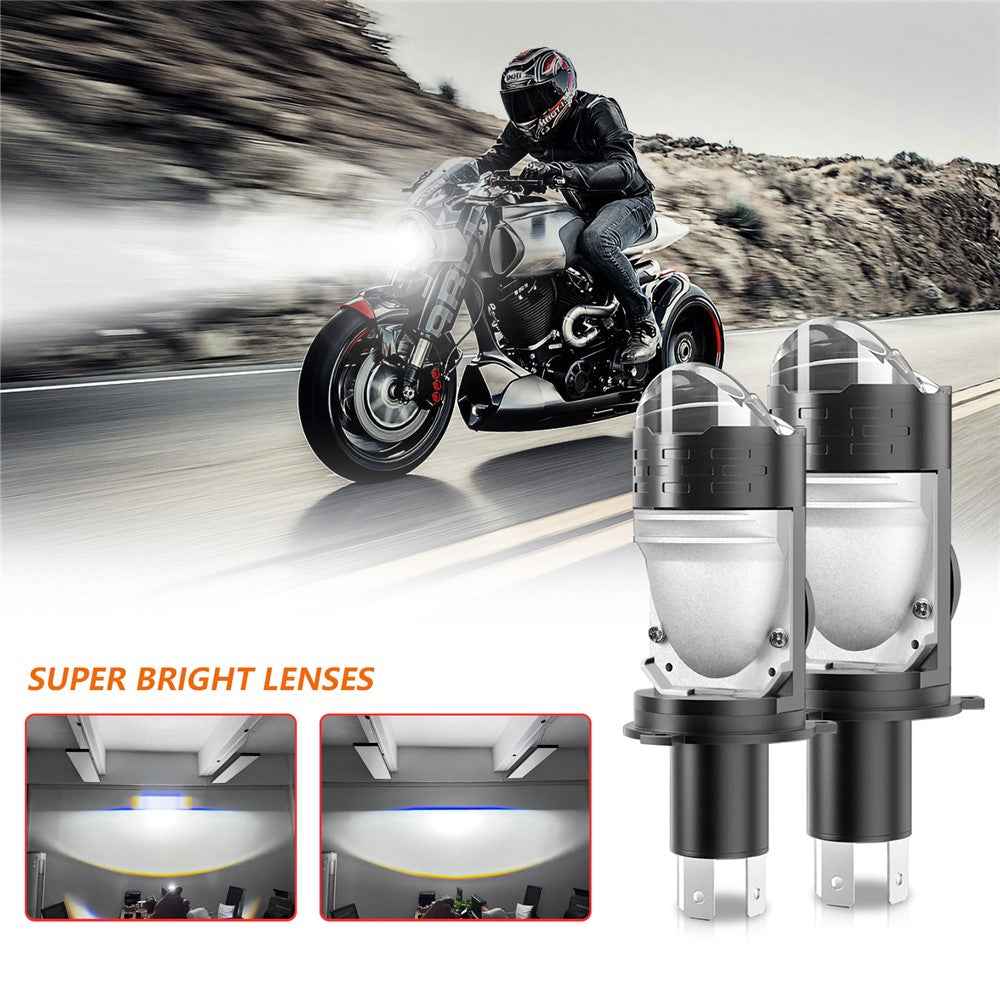 N6 2Pcs H4 LED Headlight Bulb High Brightness Double Copper Tube Car Headlamp 30W 6000K 3000LM
