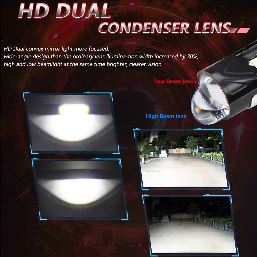 N7 2Pcs H4 LED Headlights High Brightness Car Headlight Bulbs LED Retrofit Automotive Lights