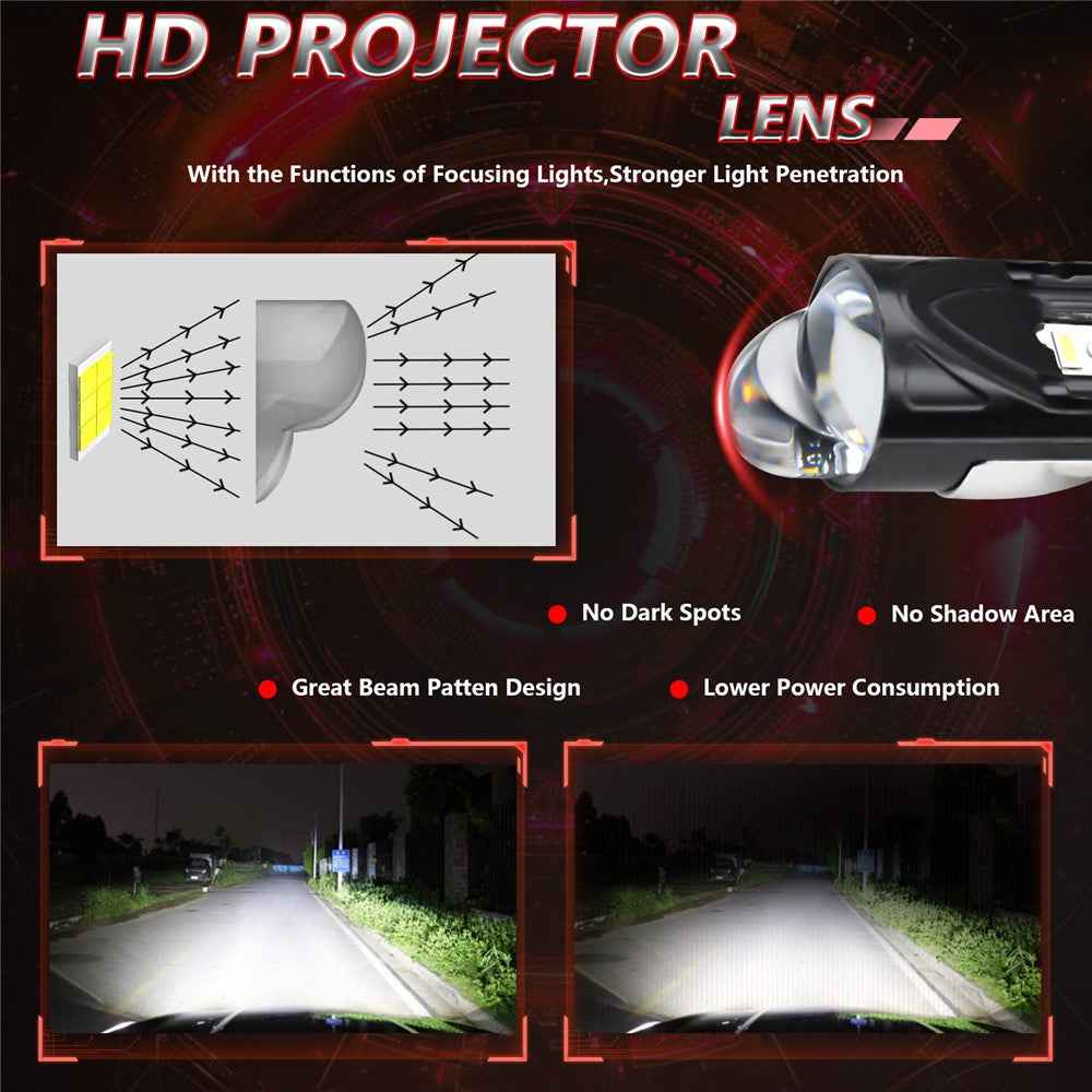 N7 2Pcs H4 LED Headlights High Brightness Car Headlight Bulbs LED Retrofit Automotive Lights