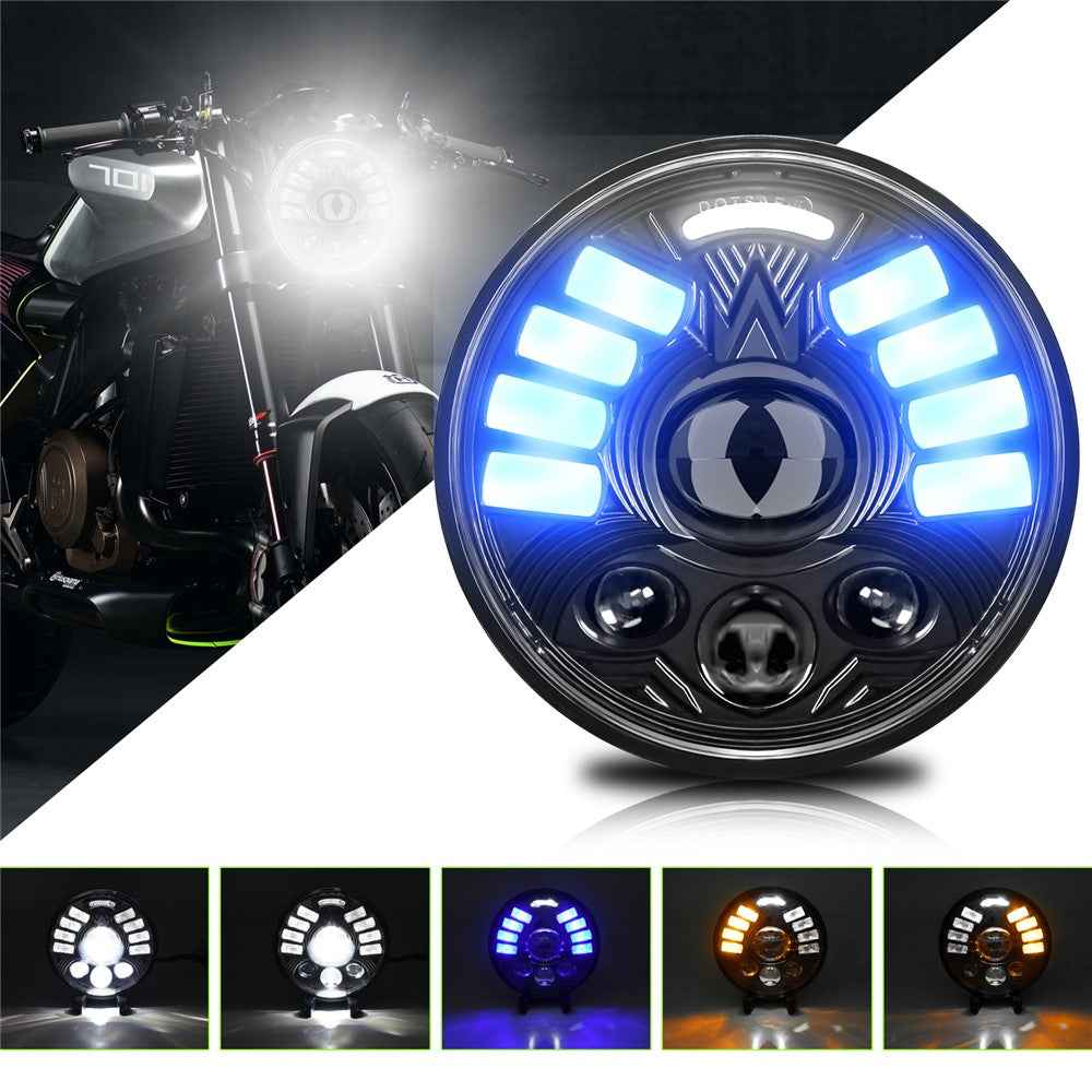 5.75 Inch LED Headlight for Motorcycle Front Lamp High Low Beam with DRL Turn Signal