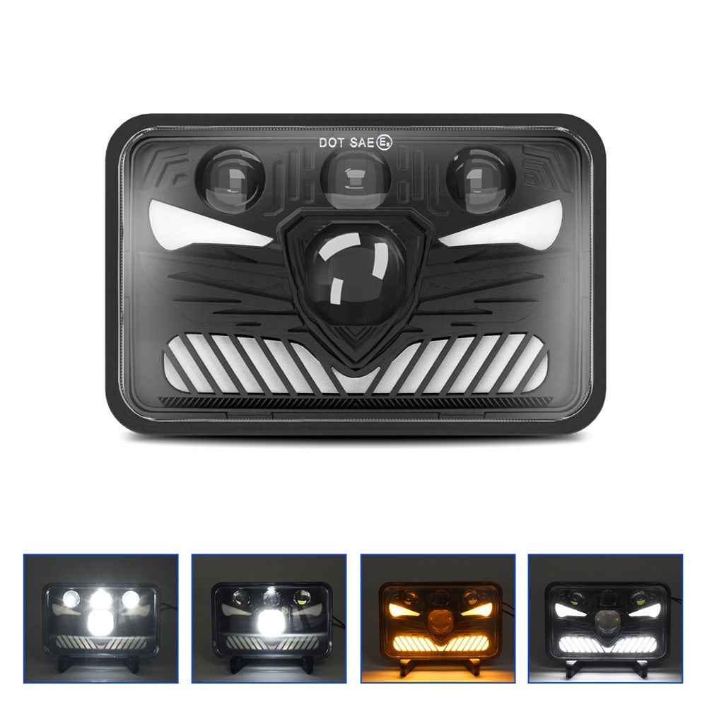 5 Inch LED Headlight Motorcycle Off Road Vehicle Car Headlamp High Low Beam with DRL / Turn Signal