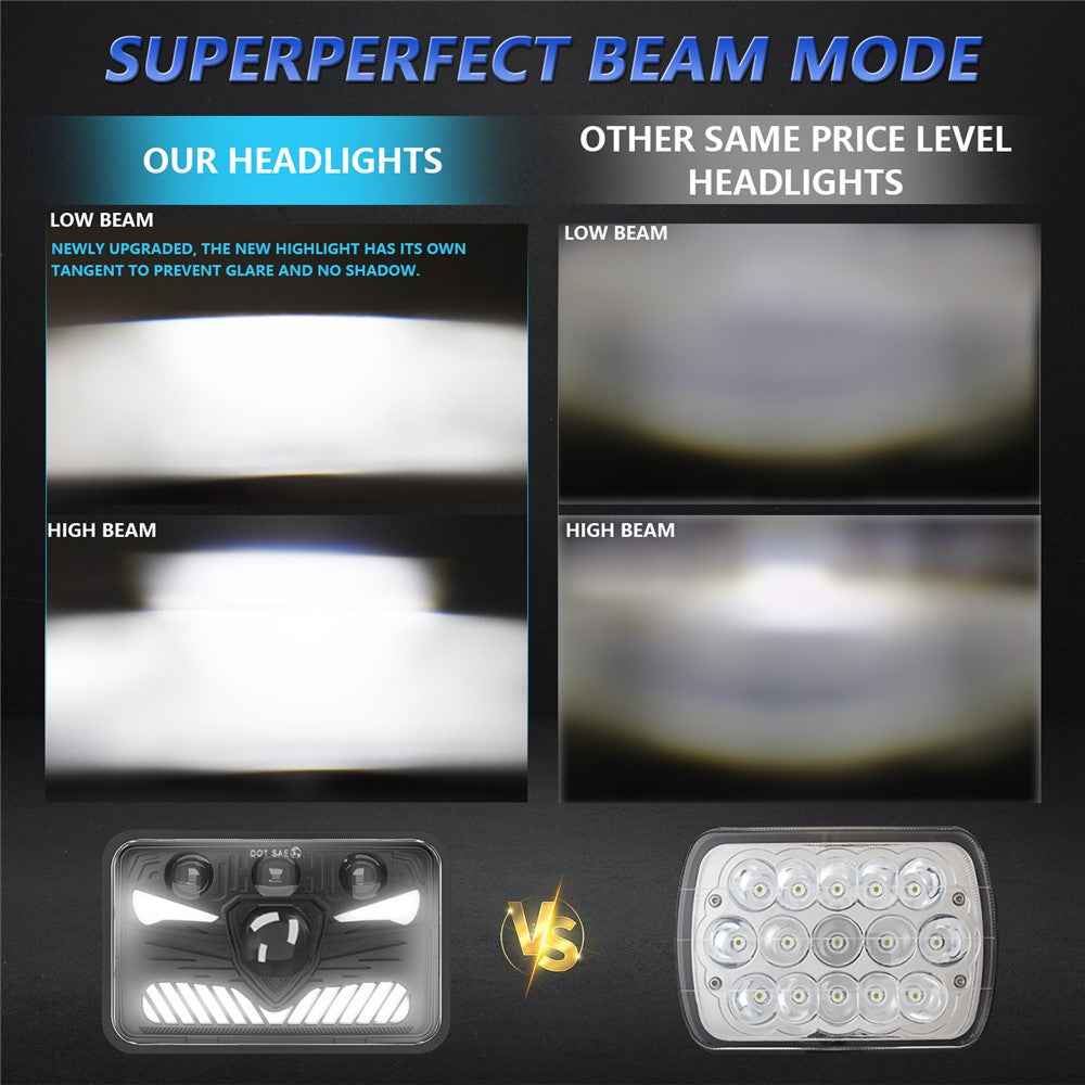 5 Inch LED Headlight Motorcycle Off Road Vehicle Car Headlamp High Low Beam with DRL / Turn Signal