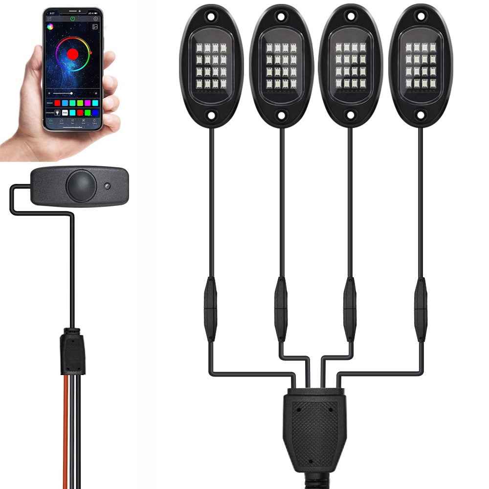 G7 4 In 1 LED Car Underglow Lights RGB Music Sync Atmosphere Lamp for SUV / Truck / Off Road Vehicles