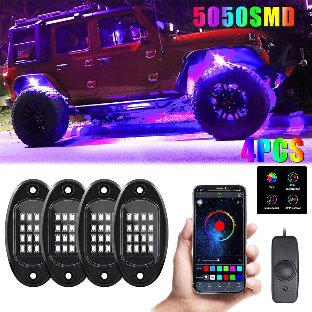 G7 4 In 1 LED Car Underglow Lights RGB Music Sync Atmosphere Lamp for SUV / Truck / Off Road Vehicles
