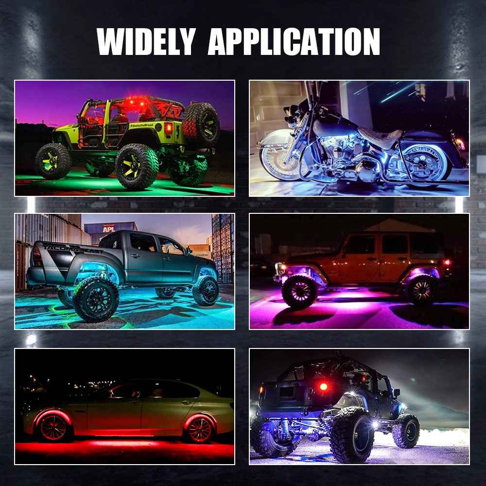 G7 4 In 1 LED Car Underglow Lights RGB Music Sync Atmosphere Lamp for SUV / Truck / Off Road Vehicles