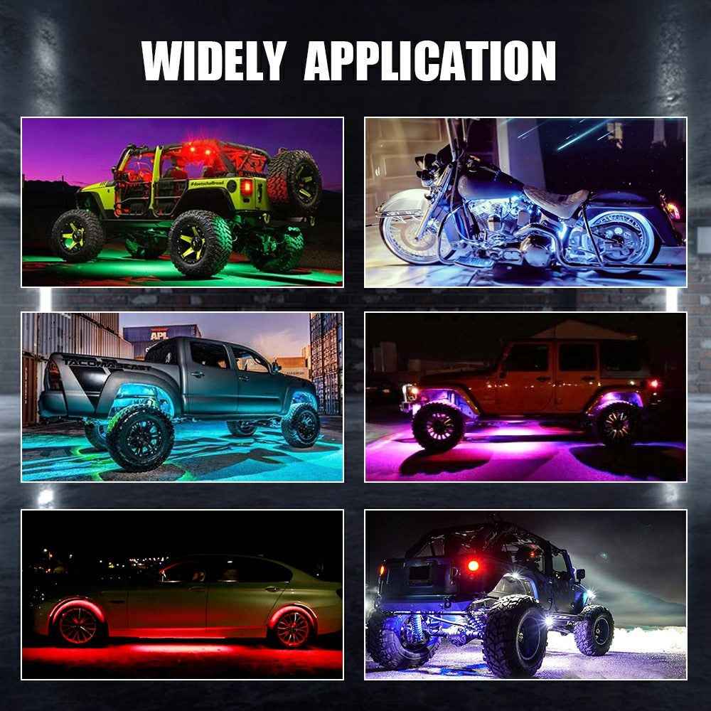 G7 6 In 1 LED Car Underglow Lights RGB Music Sync Atmosphere Lamp for SUV / Truck / Off Road Vehicles