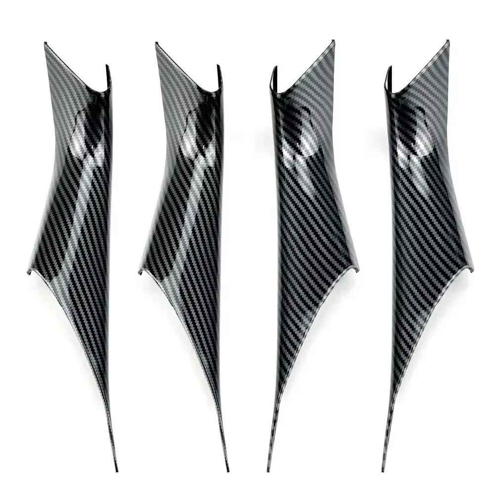 F30 4Pcs / Set For 5 Series G30 / G31 / G38 2018 - 2023 Carbon Fiber Pattern Plastic Car Interior Door Pull Handles