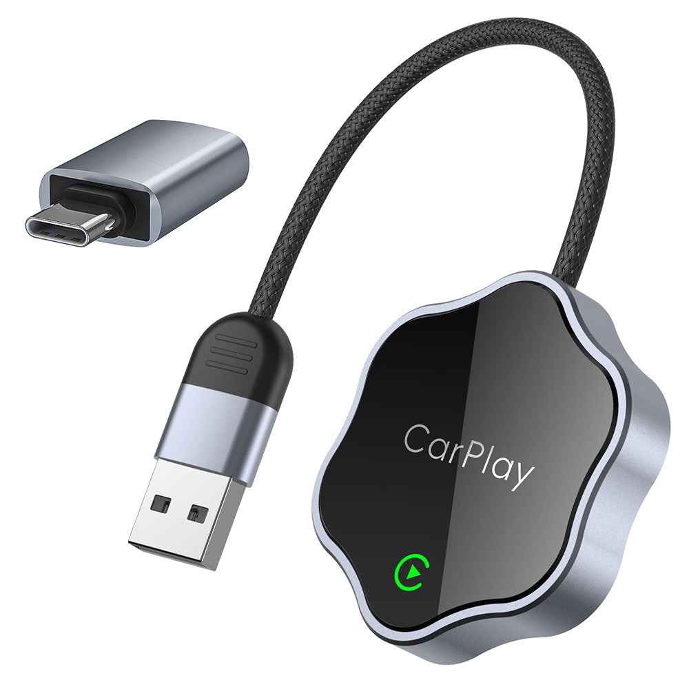 2 in 1 Wireless CarPlay Android Auto Adapter For iP  /  Android Phones Upgrade Wired to Wireless For Built-In CarPlay  /  Android Auto Cars