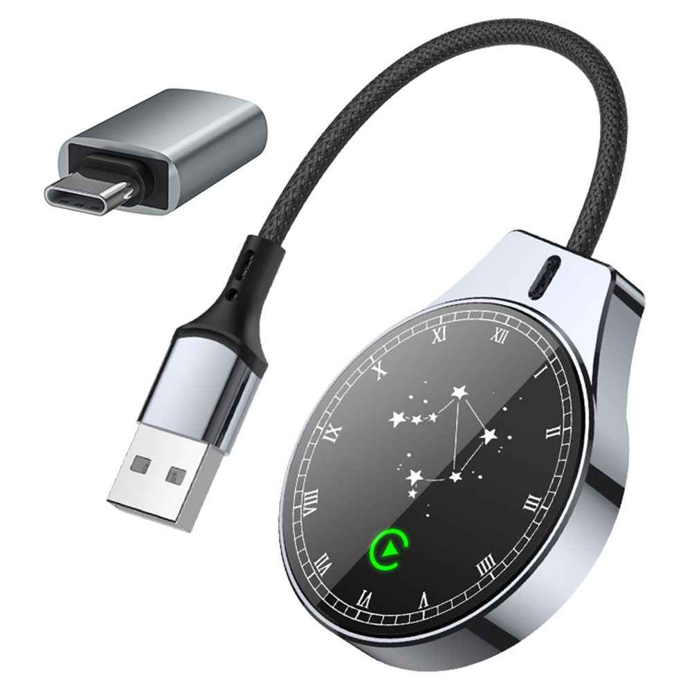 2 in 1 Wireless CarPlay Android Auto Adapter Upgrade Wired to Wireless Dongle for Cars