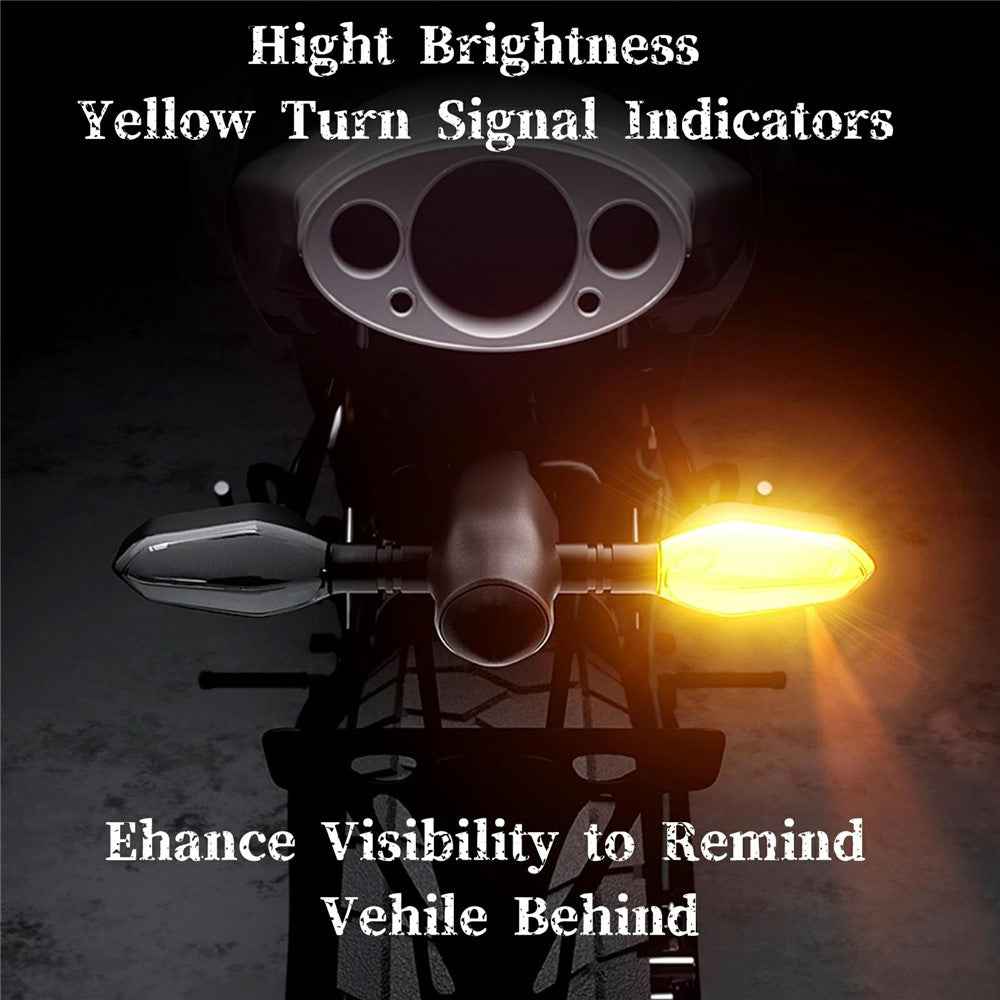 2Pcs Motorcycle LED Projection Turn Signal Light Ground Illumination Warning Lamp for Electric Vehicles